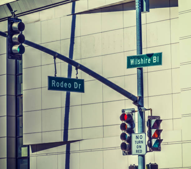 istock Rodeo drive and Whilshire boulevard signs 932763124