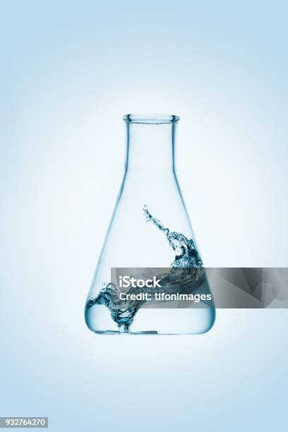 Concept Of Experimental Energy Stock Photo - Download Image Now - Water, Beaker, Laboratory Flask