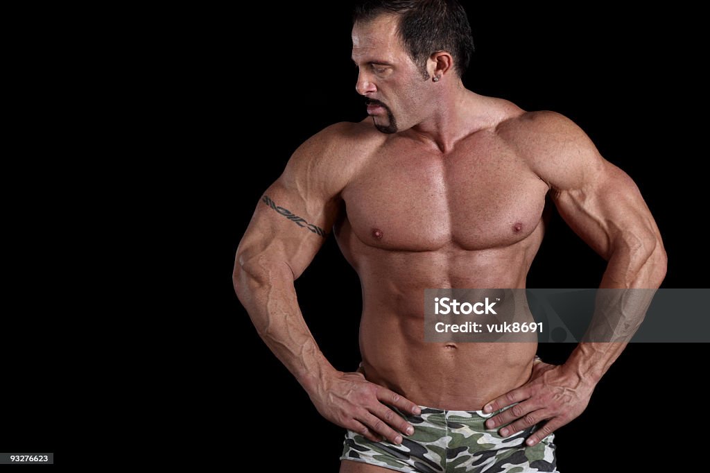 Bodybuilder Retrato - Royalty-free Abdómen Humano Foto de stock