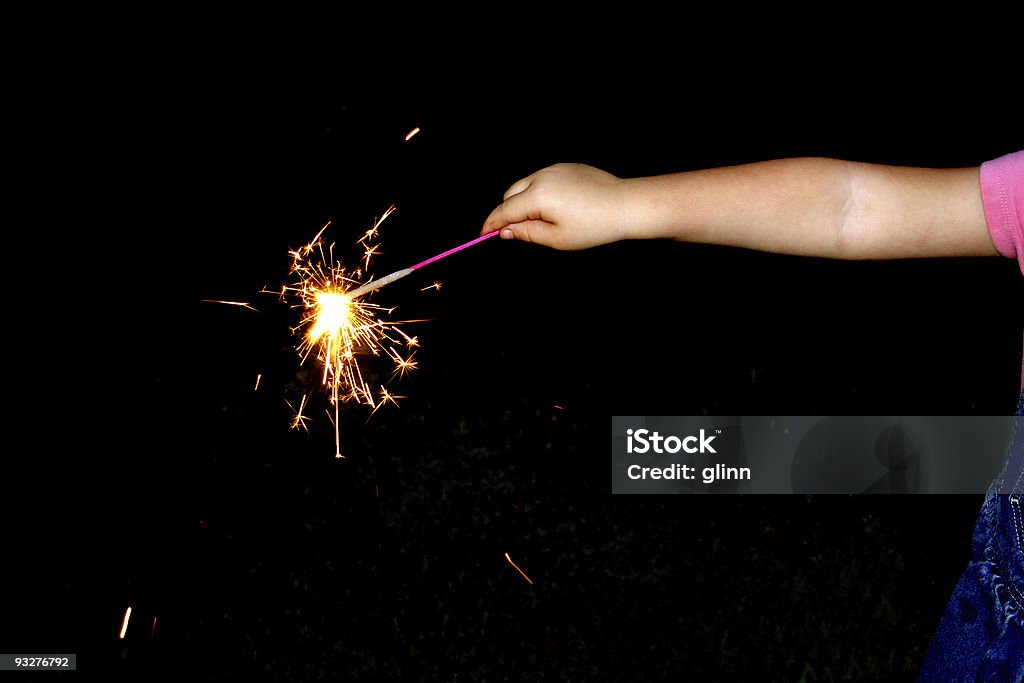 child waves fireworks  Circa 4th Century Stock Photo