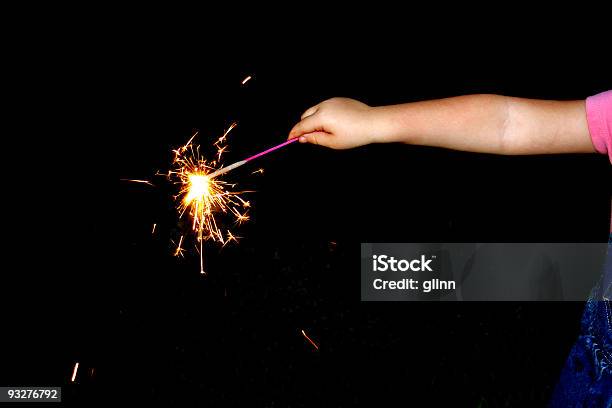 Child Waves Fireworks Stock Photo - Download Image Now - Circa 4th Century, Sparkler - Firework, Abstract