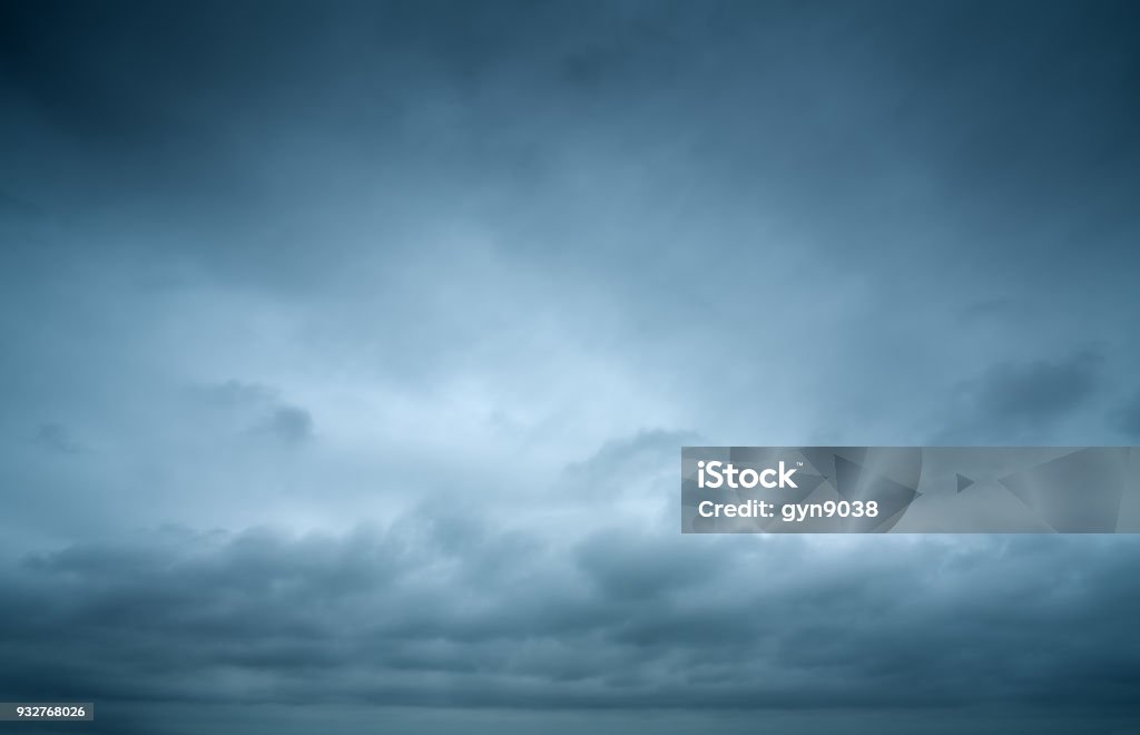 Sky and dark clouds Background of dark clouds before a thunder-storm Sky Stock Photo