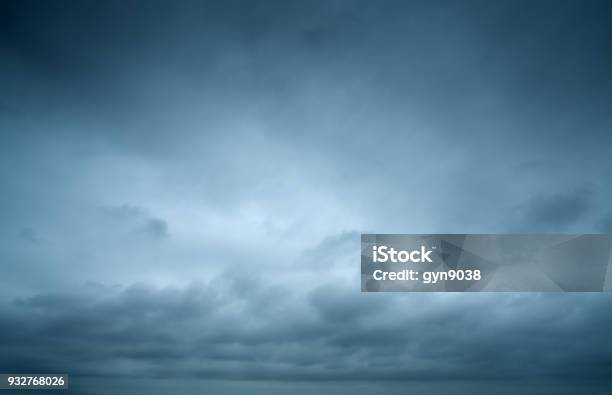 Sky And Dark Clouds Stock Photo - Download Image Now - Sky, Overcast, Dramatic Sky