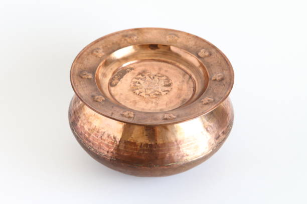 istock Traditional Indian Cooking Utensils - Handmade Copper Pot HANDI 932774614