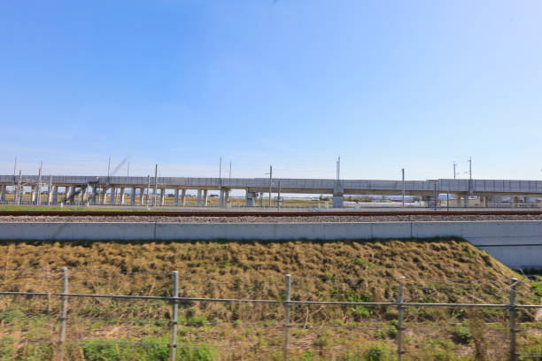 the railway tracks at Hakodate ,japan 2017