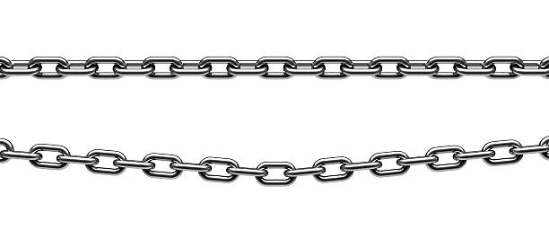 istock One straight chain above one curved chain 93277855