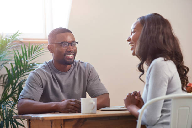 istock African couple enjoying their morning coffee together 932778708