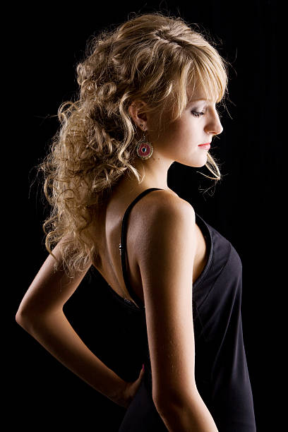 istock Young beautiful woman studio portrait 93277891