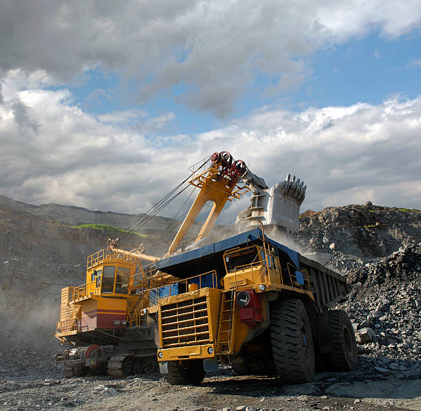 istock Truck being loaded with iron ore 93278453