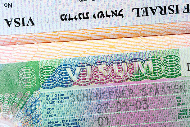 istock The Schengen and Israeli visa. 93278514