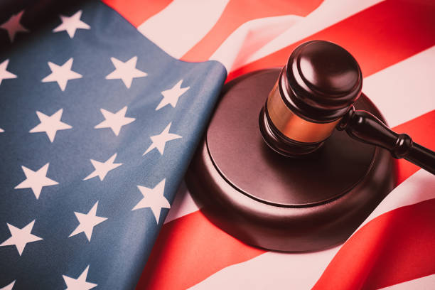 istock law gavel and USA america flag 932785532