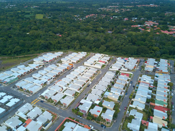 istock Residential area in natural green background 932785678