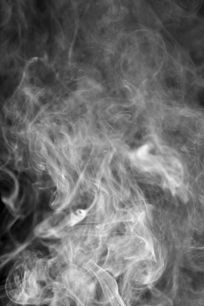 istock abstract background smoke curves and wave on black background 932793580