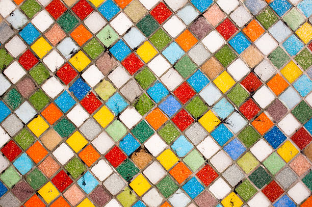 Multicolor mosaic stock photo