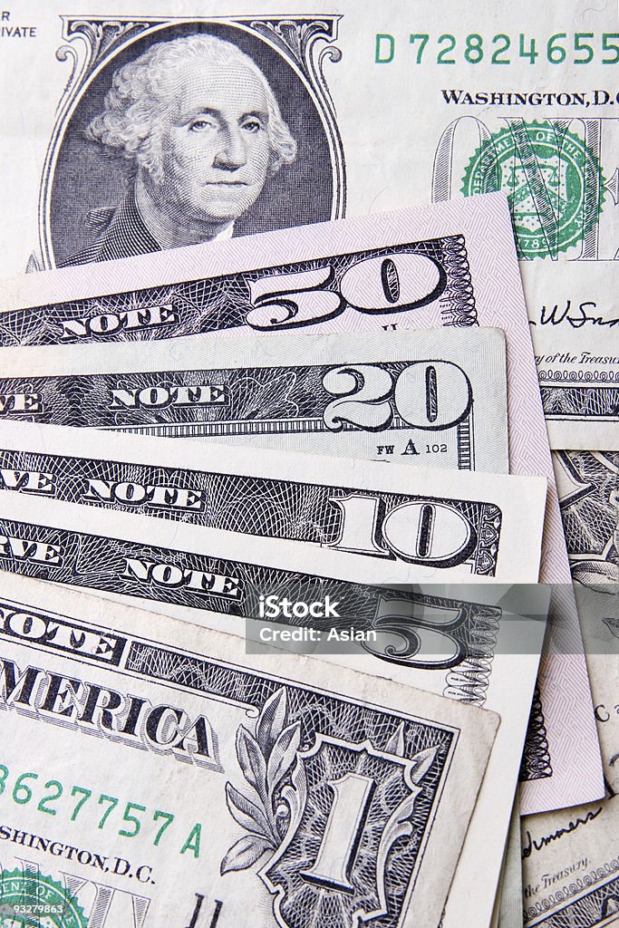 close-up de dólares - Foto de stock de Bens imóveis royalty-free