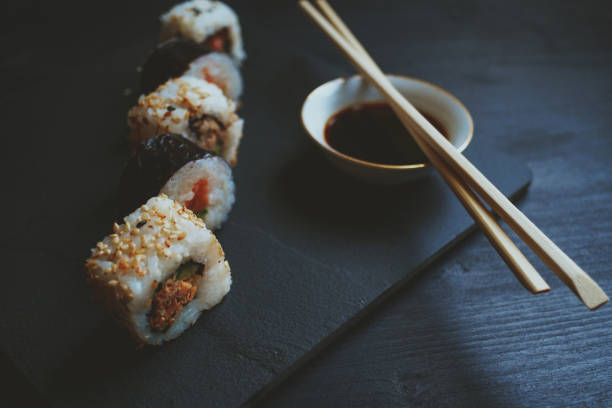 istock Sushi assortment, Japanese food 932810318