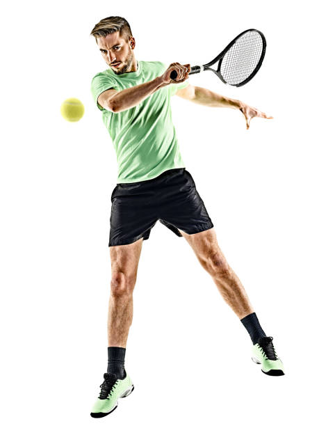 tennis player man isolated
