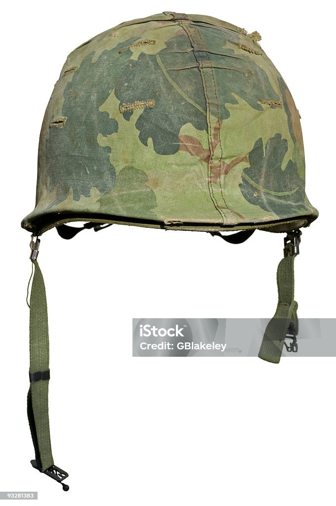 Uns Vietnamkrieg Helm - Lizenzfrei Armeehelm Stock-Foto