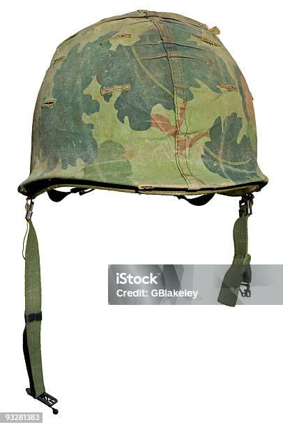 Us Vietnam War Helmet Stock Photo - Download Image Now - Army Helmet, Helmet, Work Helmet