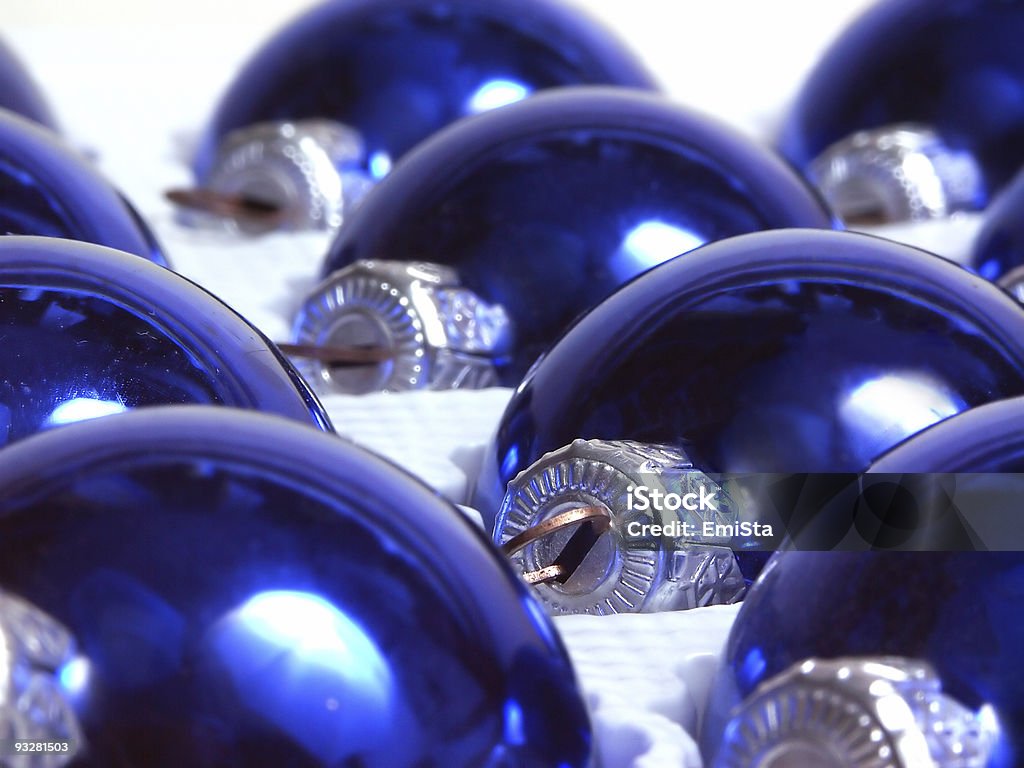Azul Natal Bolas - Royalty-free Advento Foto de stock