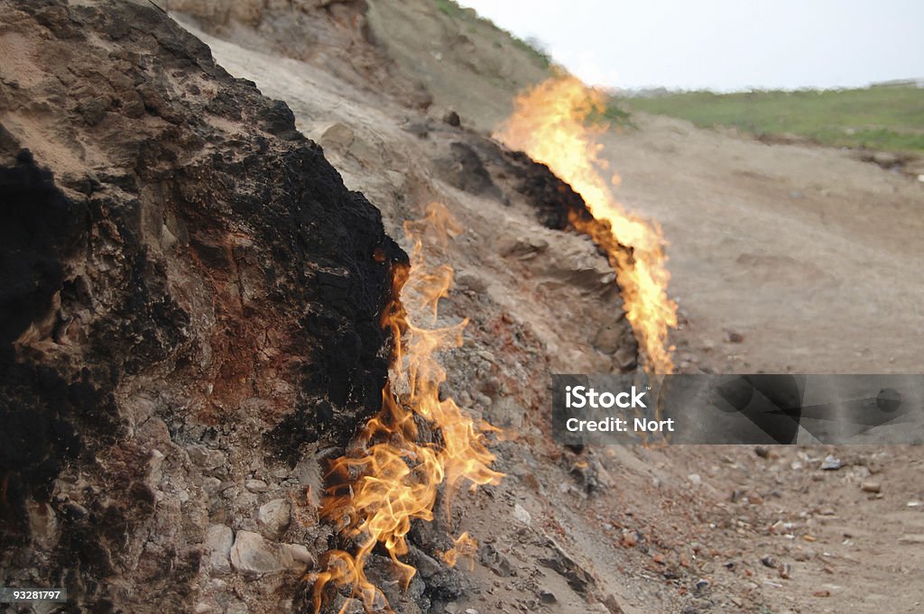 Bruciare terra di - Foto stock royalty-free di Azerbaigian