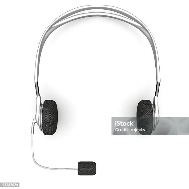 3d Render Headphones On White Background Stock Photo - Download Image Now - Color Image, Headphones, Illustration