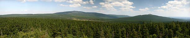 brockville und hochharz vom achtermann - berg brocken stock-fotos und bilder