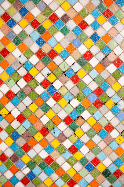 Multicolor mosaic stock photo