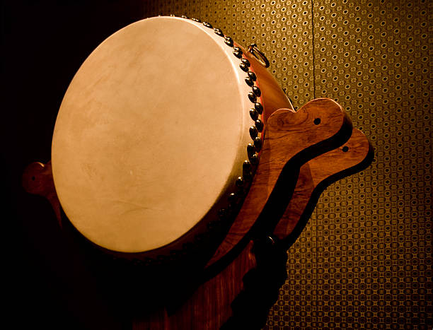 Buddhist Drum stock photo