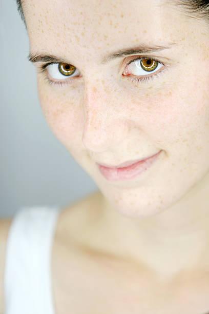 istock Pretty girl with a white shirt 93285193