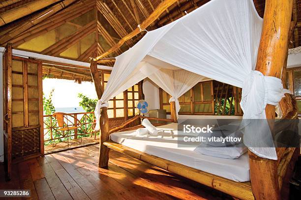 Wooden Cottage With Perfect Seaview Stock Photo - Download Image Now - Domestic Room, Hut, Vacation Rental