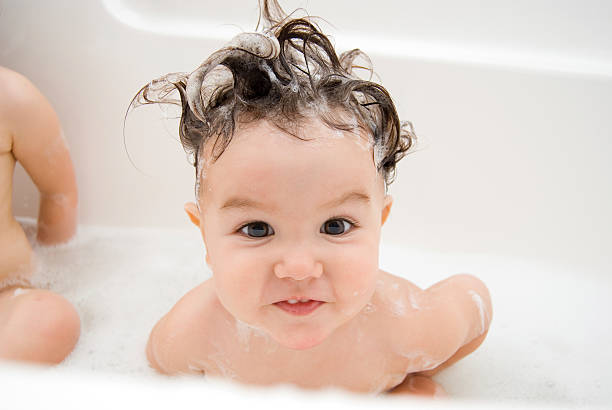 istock Cute baby in the bath 93286140