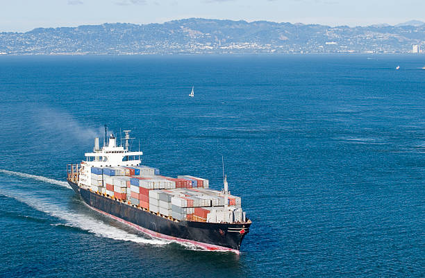 istock Cargo Boat in San Francisco Bay 93286185