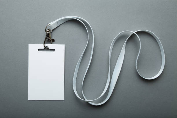 istock Badge, blank ID tag, empty mockup of blank ID card. 932861964