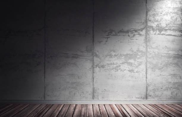 istock 3d illustration of grungy concrete interior. 932862024