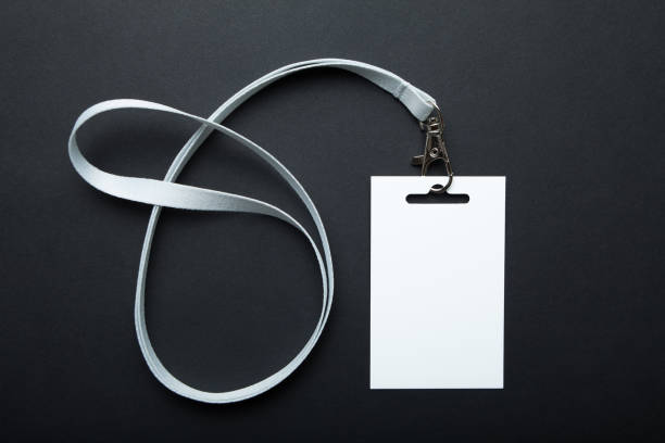 istock Badge, blank ID tag, empty mockup of blank ID card. 932862044