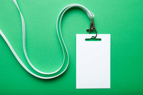 istock Badge, blank ID tag, empty mockup of blank ID card. 932864126