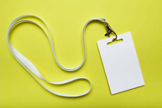 istock Badge, blank ID tag, empty mockup of blank ID card. 932865306