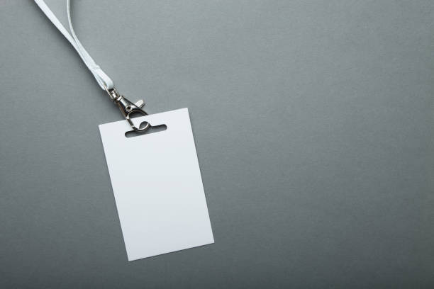 istock Badge, blank ID tag, empty mockup of blank ID card. 932865320