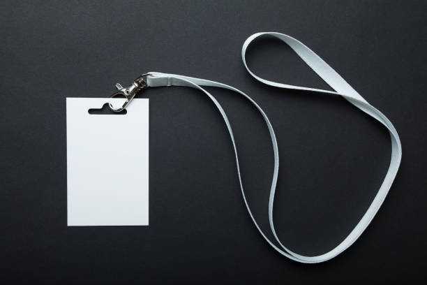 istock Badge, blank ID tag, empty mockup of blank ID card. 932866260