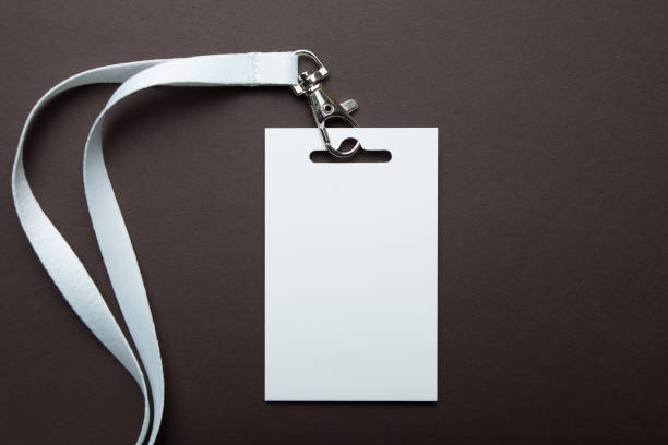 istock Badge, blank ID tag, empty mockup of blank ID card. 932866266