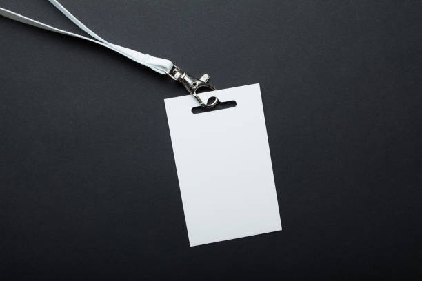 istock Badge, blank ID tag, empty mockup of blank ID card. 932866286