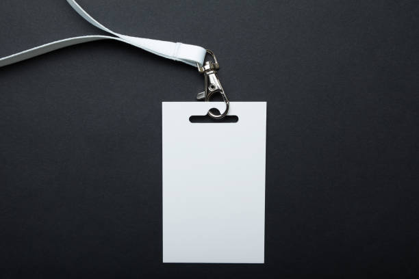 istock Badge, blank ID tag, empty mockup of blank ID card. 932868390