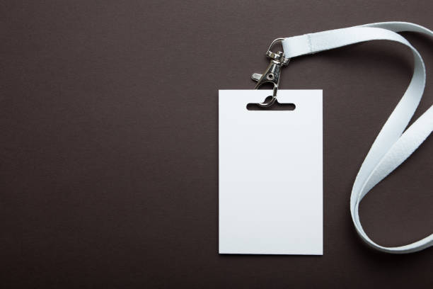 istock Badge, blank ID tag, empty mockup of blank ID card. 932868936
