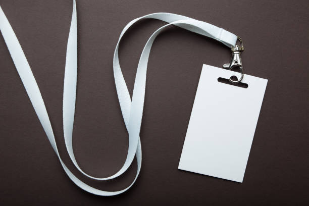 istock Badge, blank ID tag, empty mockup of blank ID card. 932869472