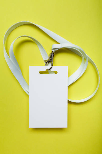 istock Badge, blank ID tag, empty mockup of blank ID card. 932869496