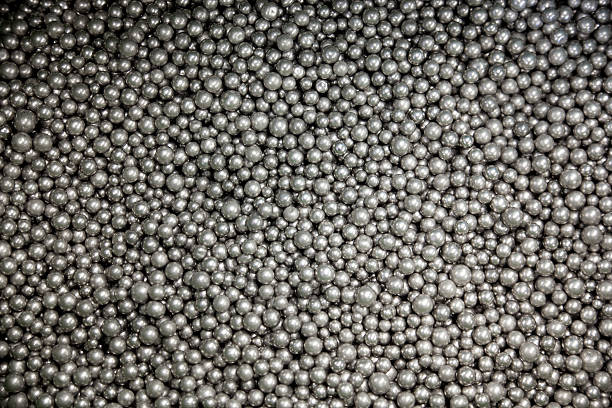 pure nickel spheres  metal sphere stock pictures, royalty-free photos & images