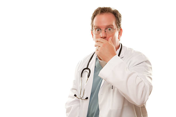 istock Isolated Male Doctor with Concerned Look 93288302