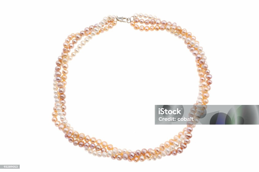 Rosa collar de perlas - Foto de stock de Blanco - Color libre de derechos