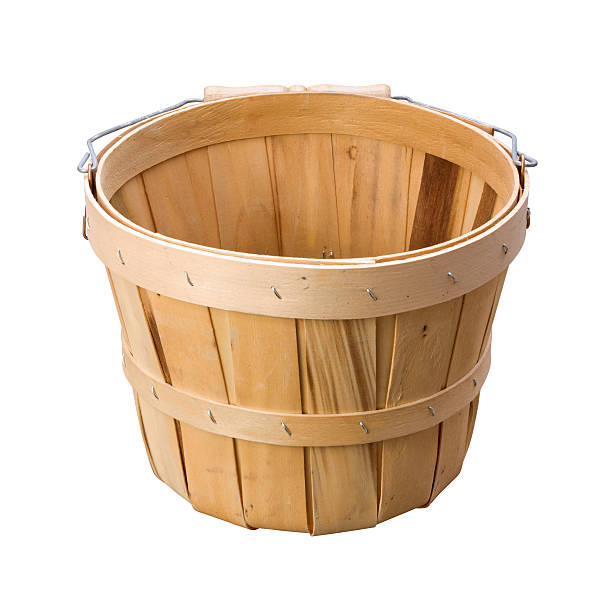 istock Wooden Basket with a clipping path 93289213